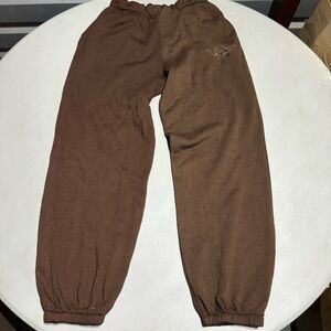 NEW BOY’S LIE BROWN SWEATPANTS SZ MEDIUM M